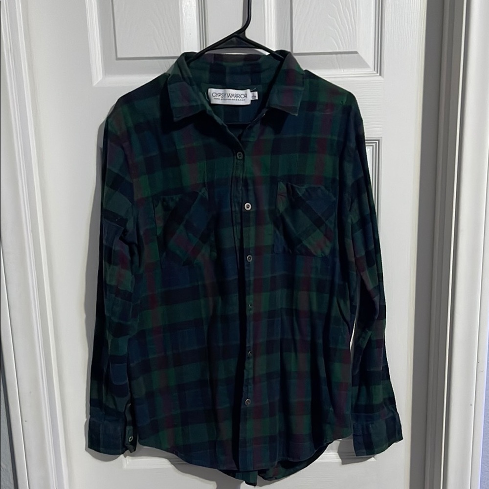 Plaid Button-Up Flannel